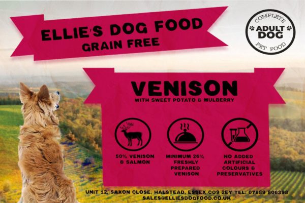 Grain Free Adult Dog 50% Venison with Salmon, Sweet Potato & Mulberry Complete Dry Food